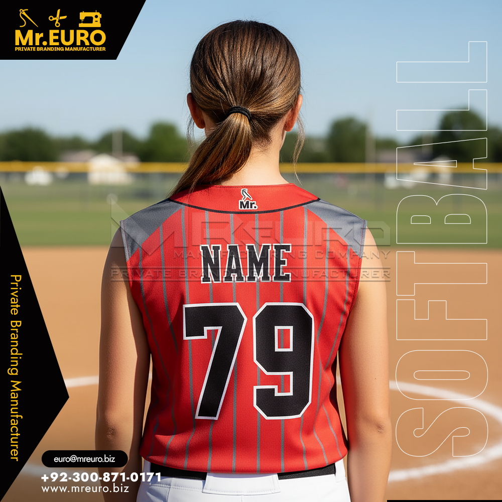 Softball Sleeveless Full Button - Image 2