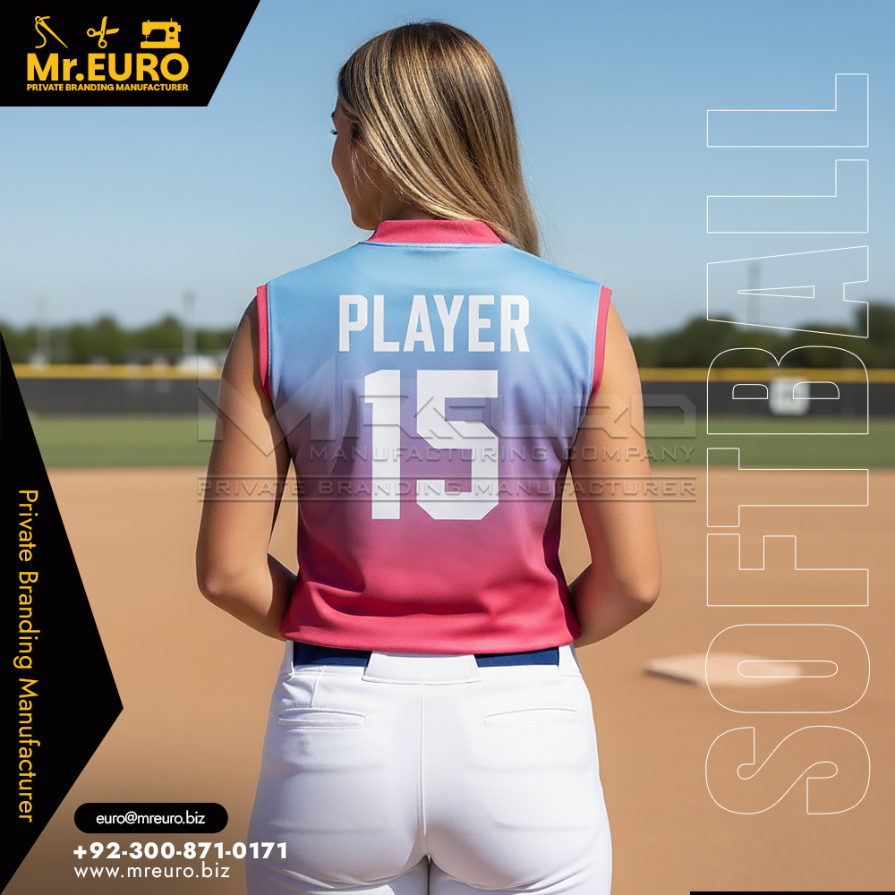 Sublimated 2-Button Sleeveless Baseball Jersey - Image 2