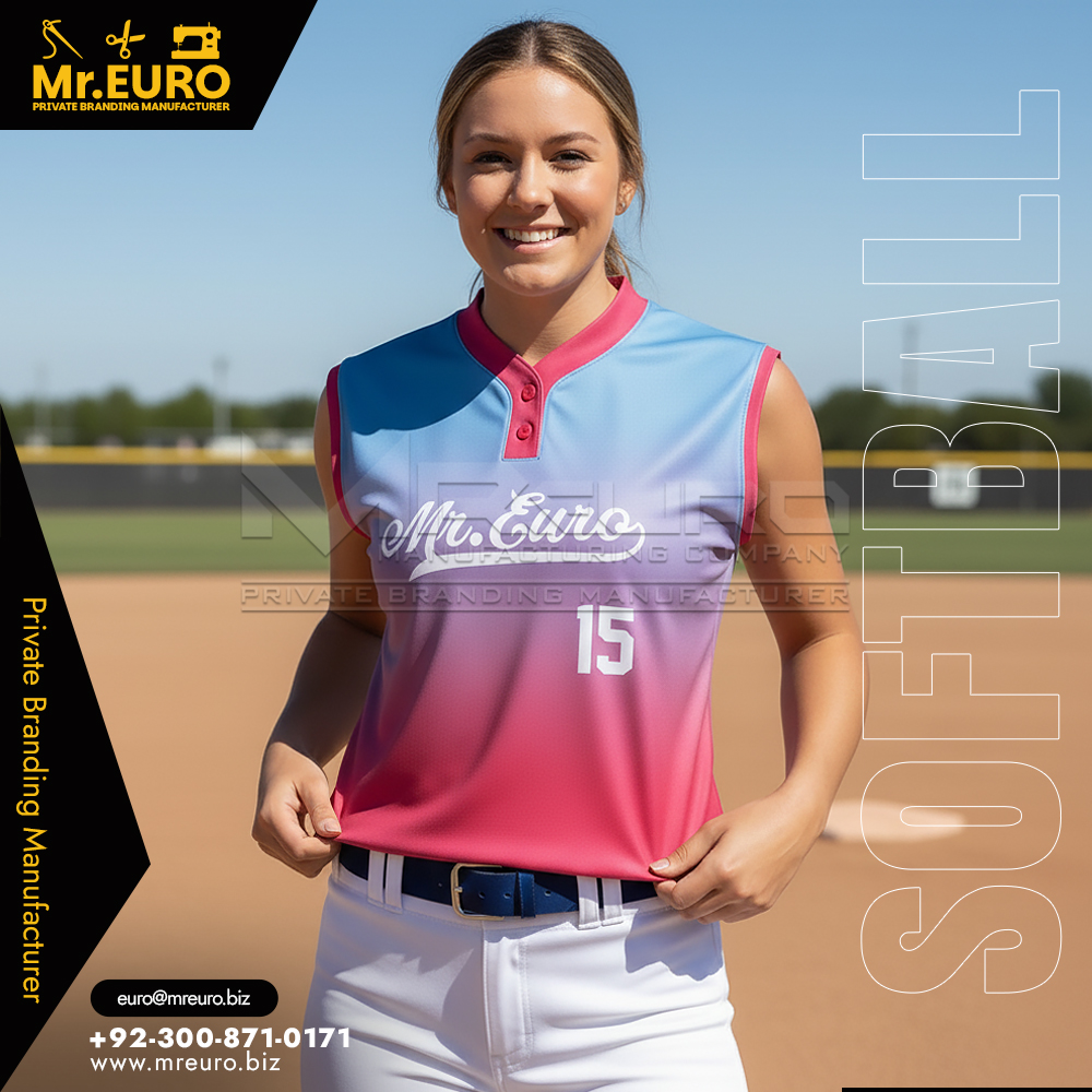 Sublimated 2-Button Sleeveless Baseball Jersey