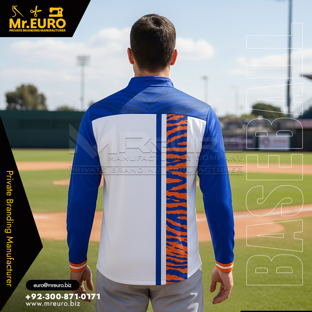 Custom Baseball Cage Jacket Sublimated Team Wear - Image 2