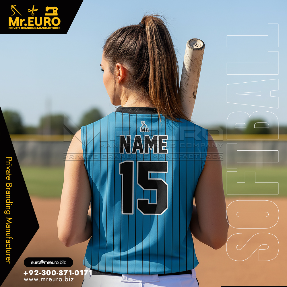 Softball 2-Button Sleeveless Jersey Custom Design - Image 2