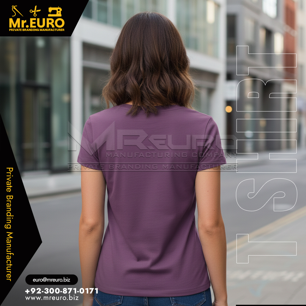 Women Solid Color V Neck T Shirt - Image 2