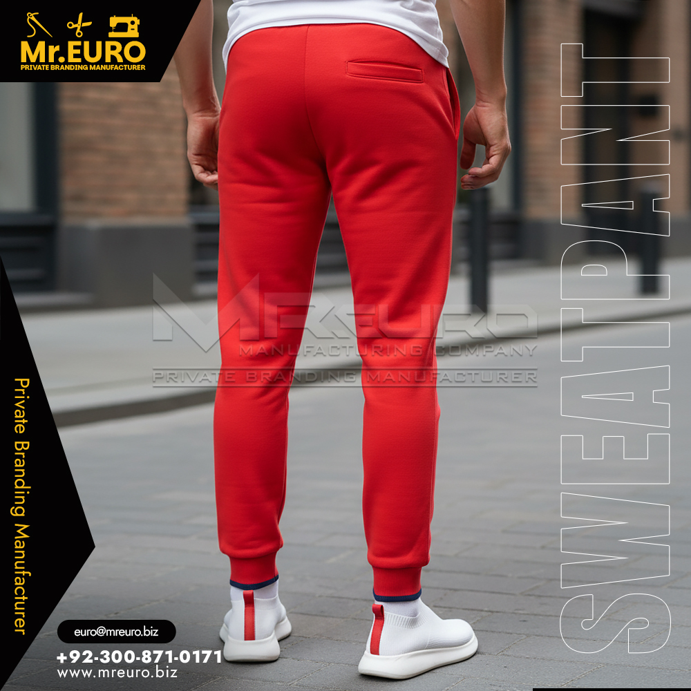 Premium Red Sweat Pant Everyday Comfort - Image 2