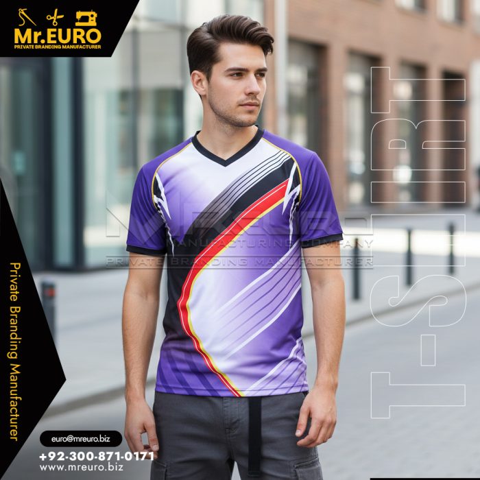 Casual Stylish Printed V Neck T-Shirt