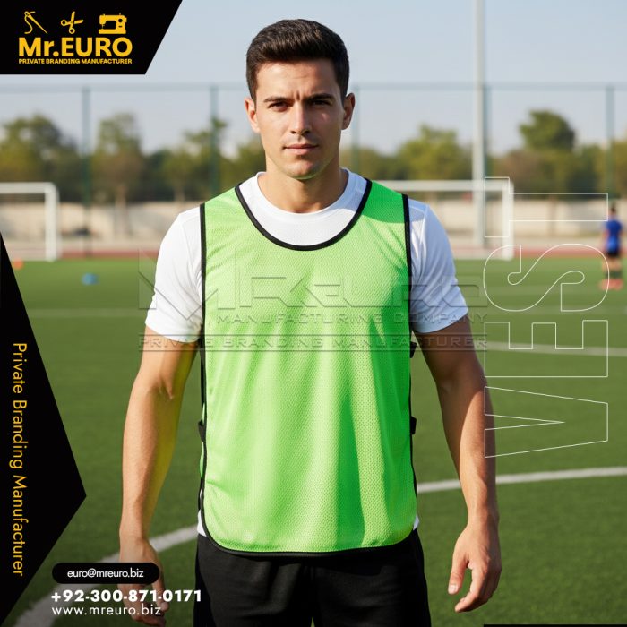 Mesh High Viz Green Training Vest For Practice