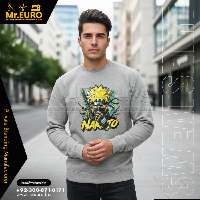 Premium Printed Winter Sweatshirt For Casual Days