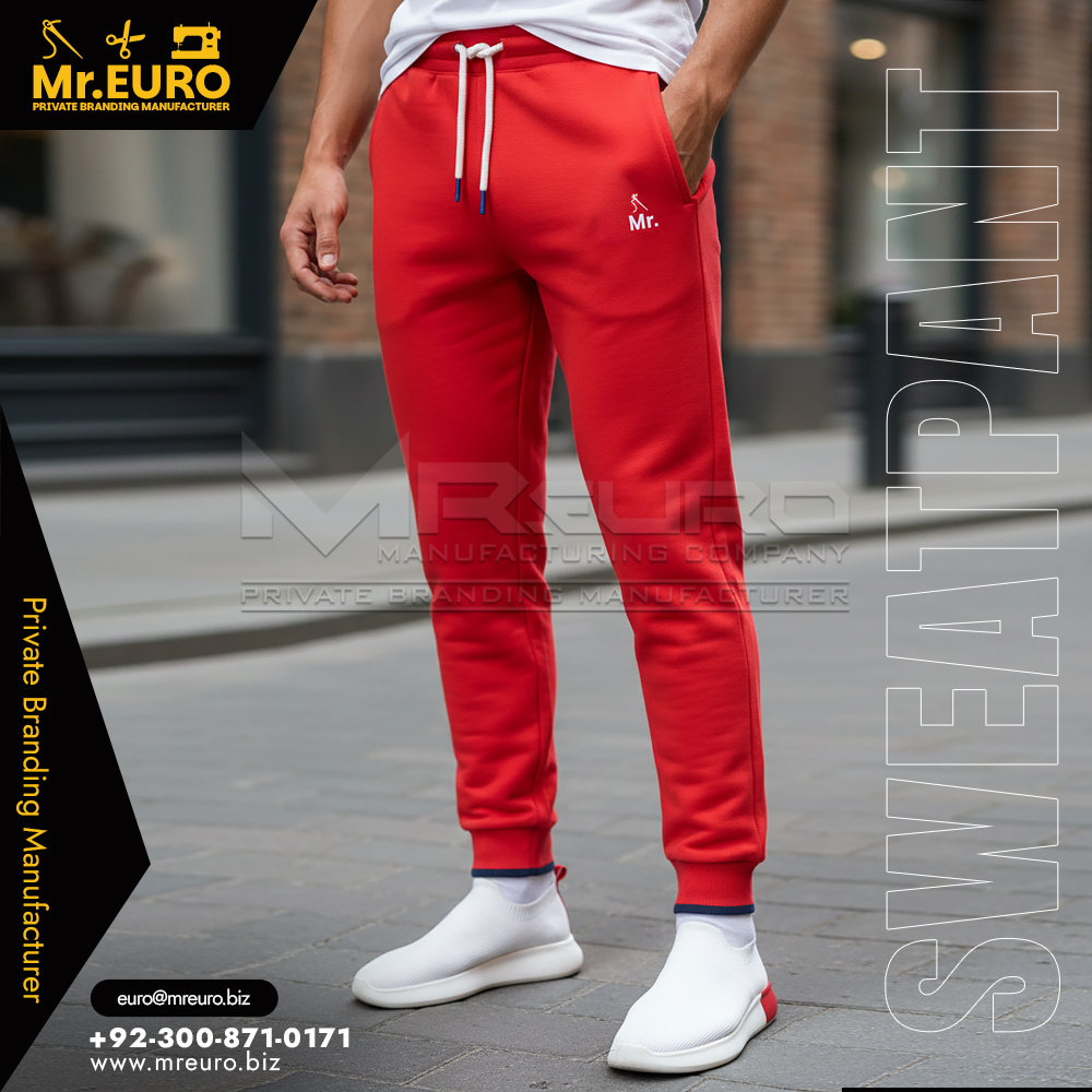 Premium Red Sweat Pant Everyday Comfort