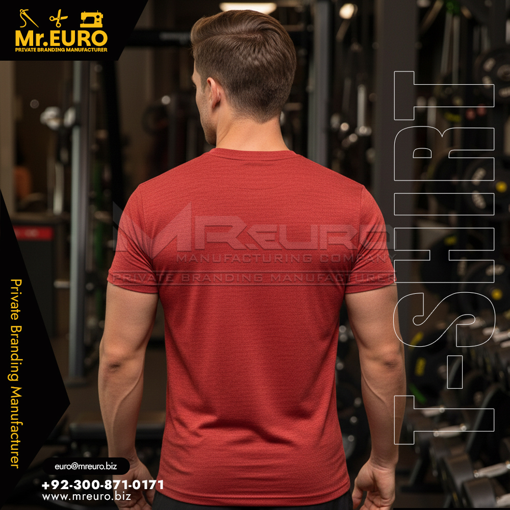 Red Gym T-Shirt Workout & Training Wear - Image 2