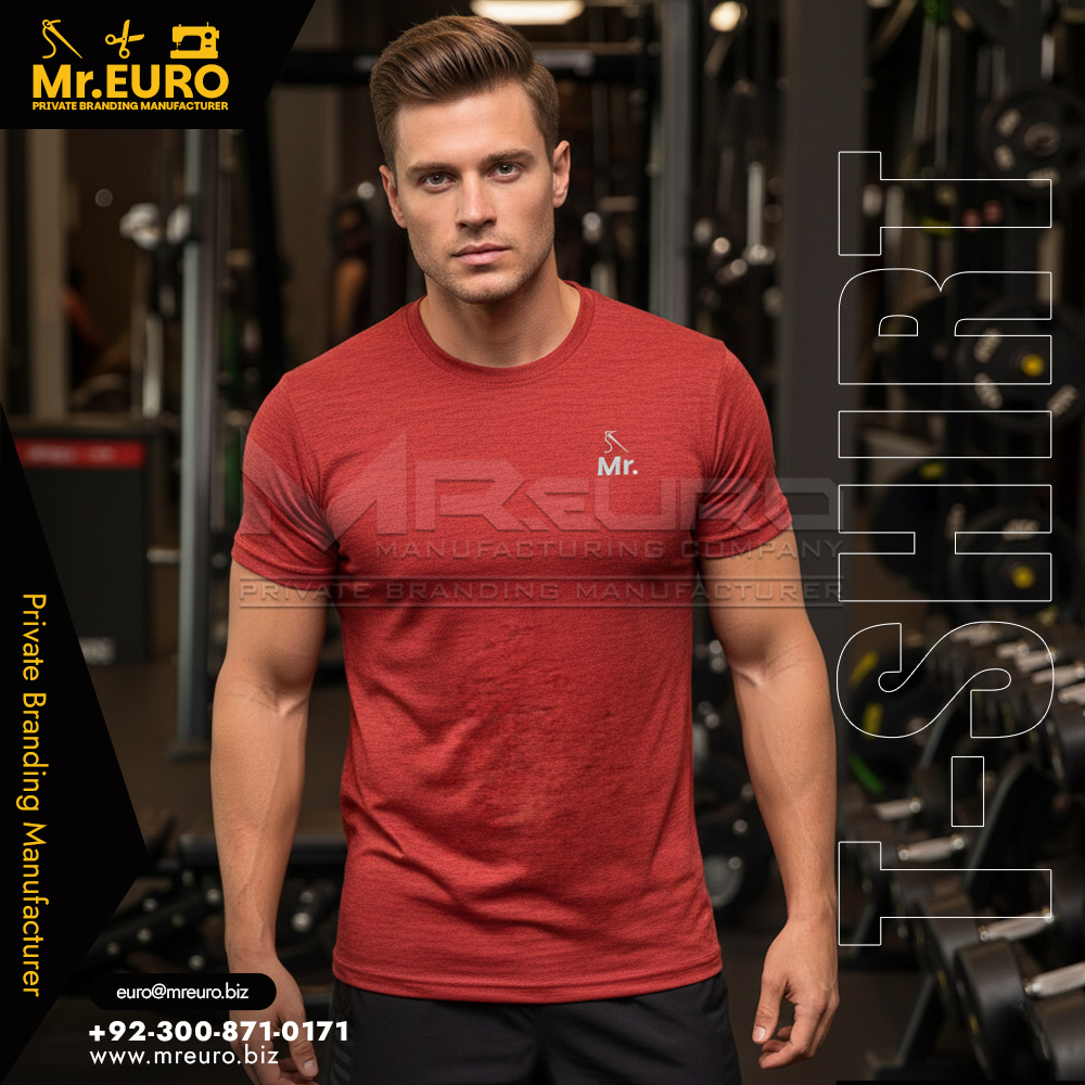 Red Gym T-Shirt Workout & Training Wear