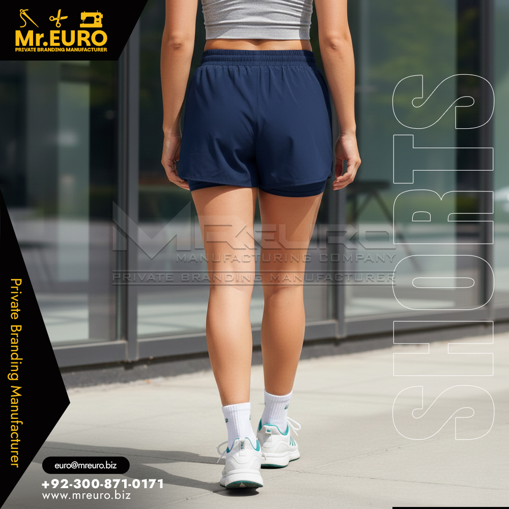 Comfortable Navy Blue Shorts Women Wear - Image 2