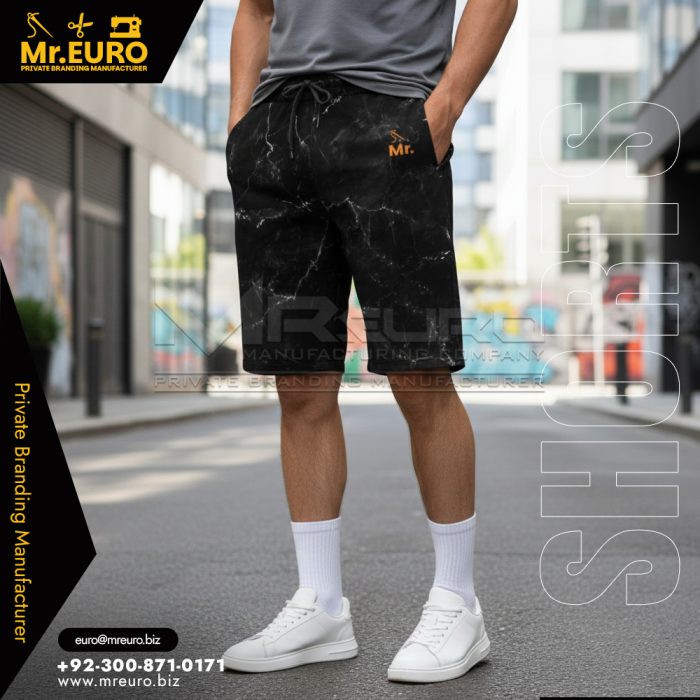 Black Sublimation Sports Shorts