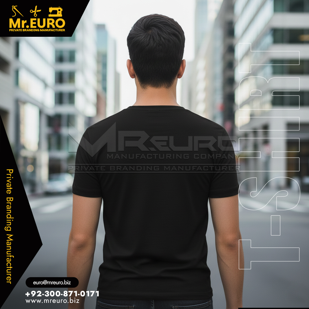 Black Printed Streetwear V Neck T-Shirt For Style - Image 2