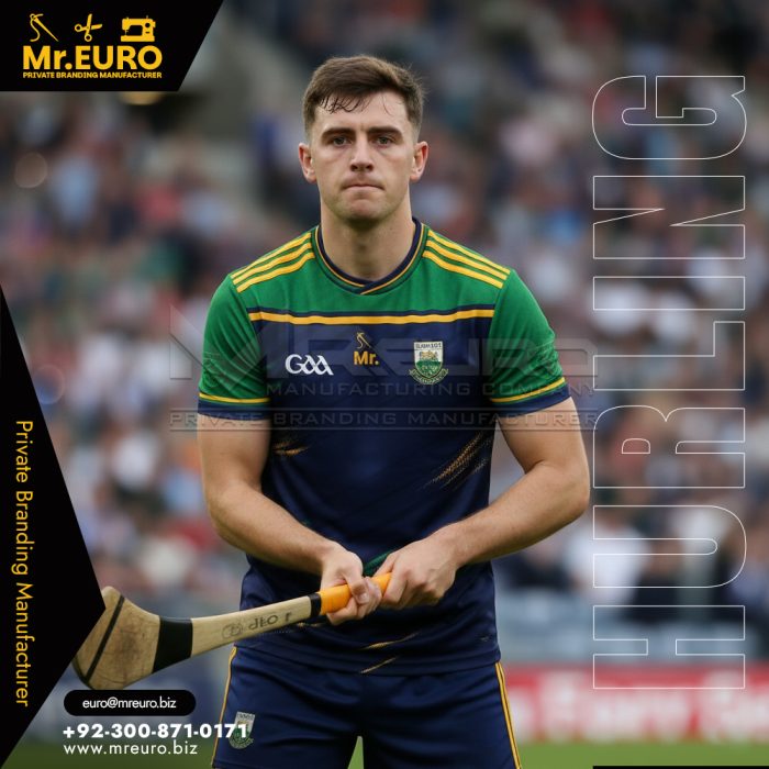 Navy & Green Sublimation Hurling Jersey for Team