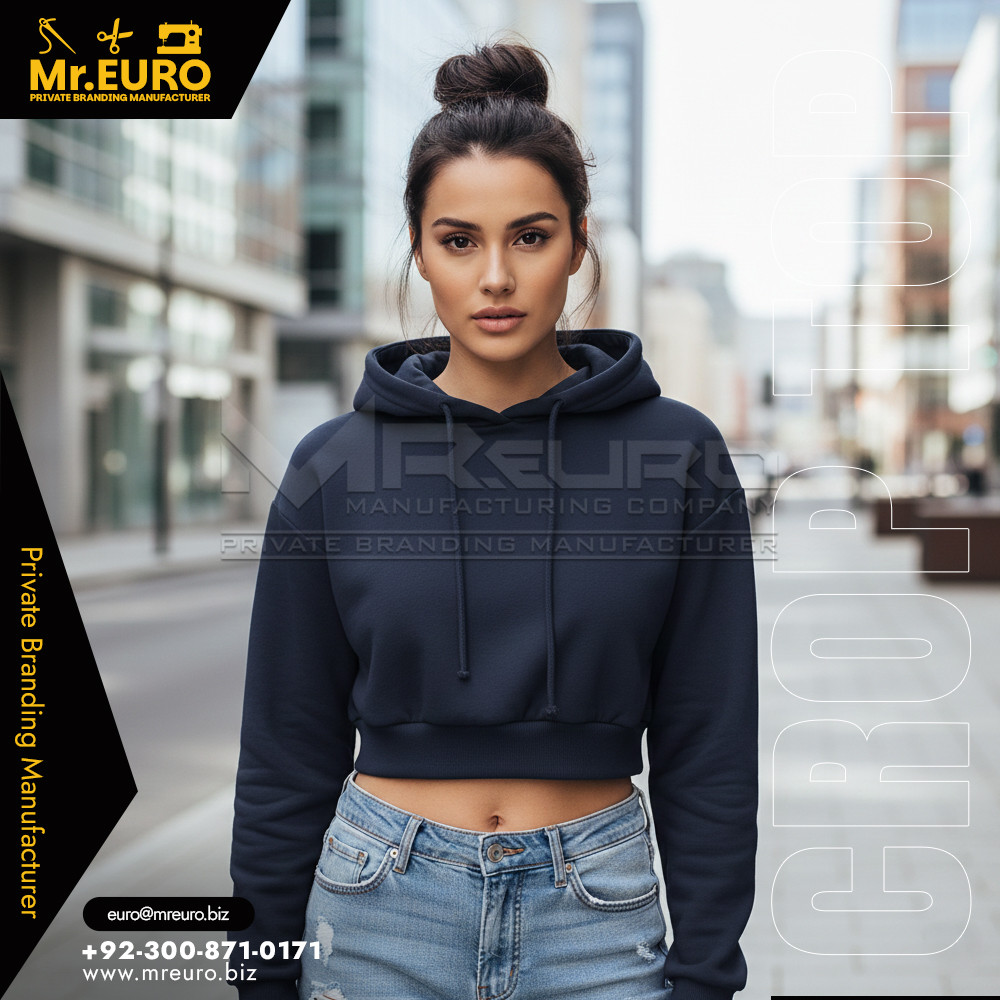 Casual Fashion Crop Top Hoodie for Women's Style