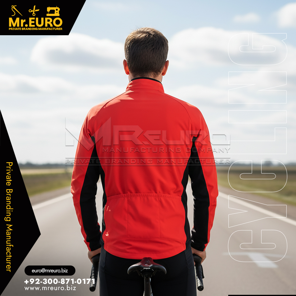 Custom Red Cycling Wind Jacket Every Road Ride - Image 2
