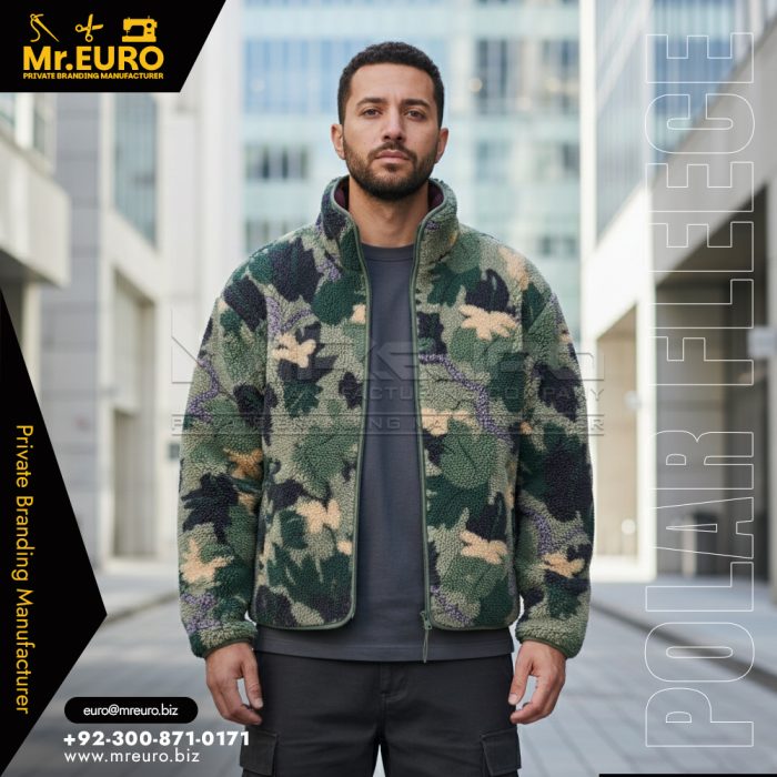 Street Style Camouflage Polar Fleece Jacket