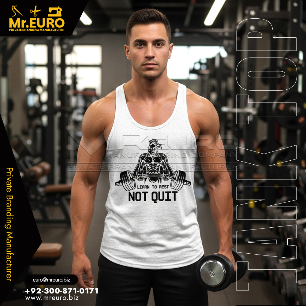 White Workout & Training Gym Tank Top Fitness