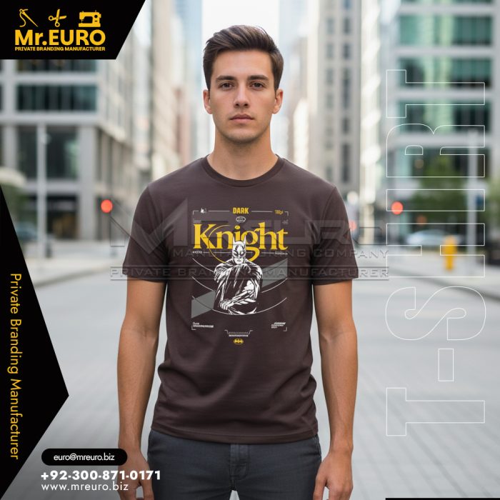 Brown Graphic T-Shirt Everyday Casual Wear