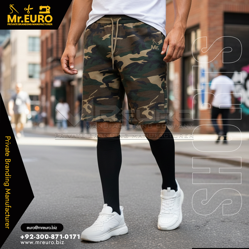 Sublimation Camo Sports Shorts Active Training