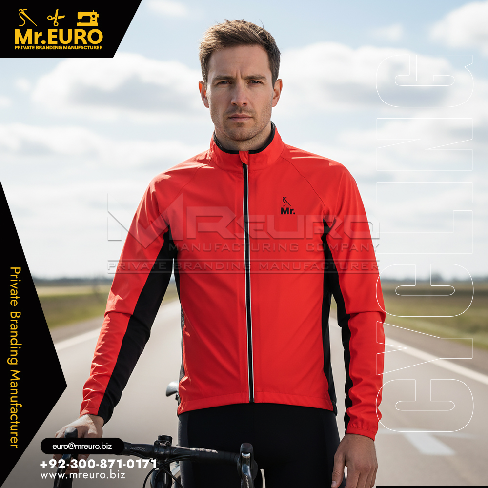 Custom Red Cycling Wind Jacket Every Road Ride