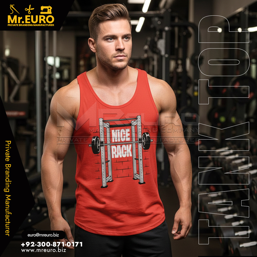 Men's Red Training Tank Top
