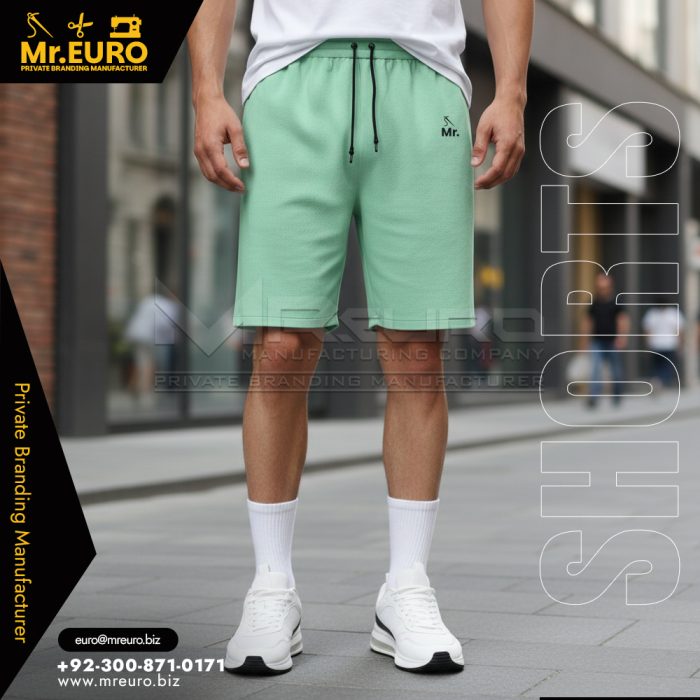 Comfortable Light Green Sports Shorts