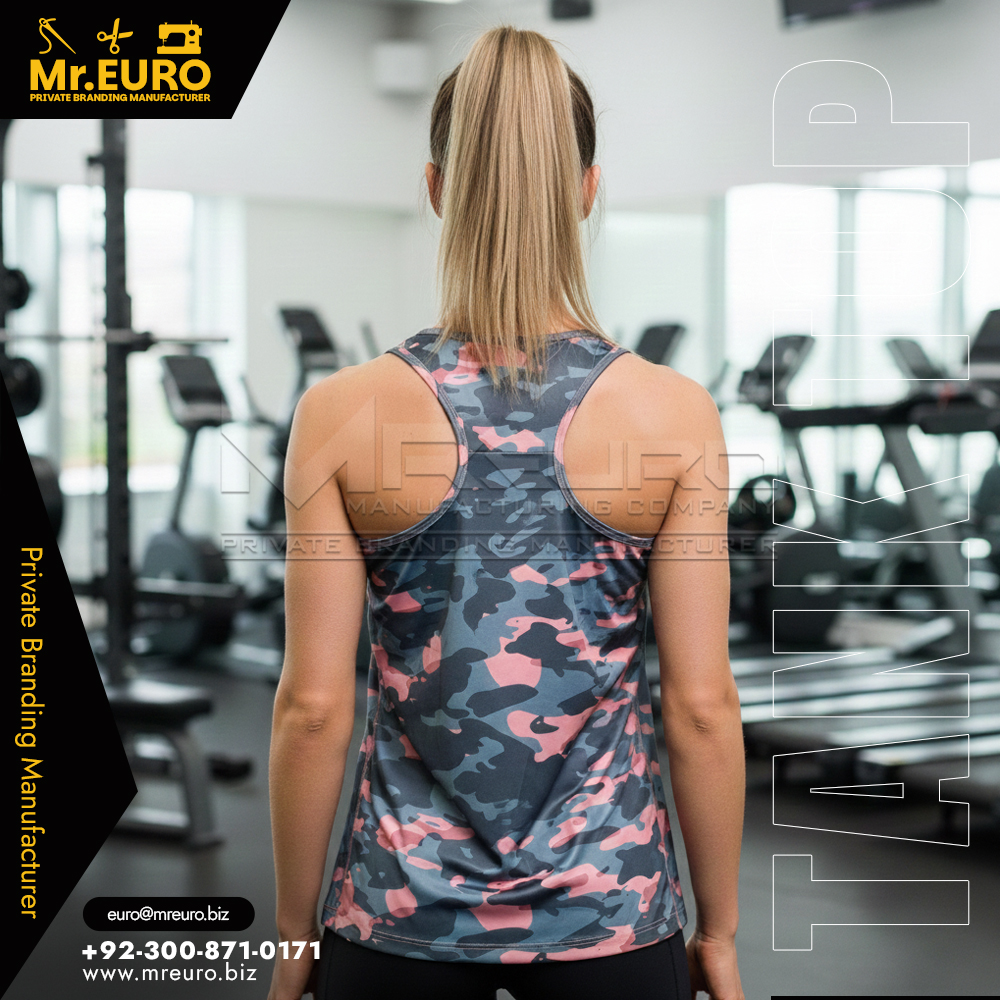 Sublimated Women Workout Fitness Tank Top Design - Image 2