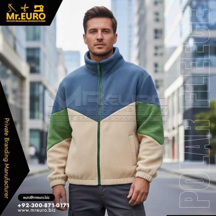 Casual Multicolor Polar Fleece Jacket