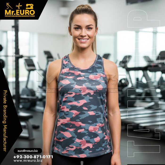 Sublimated Women Workout Fitness Tank Top Design