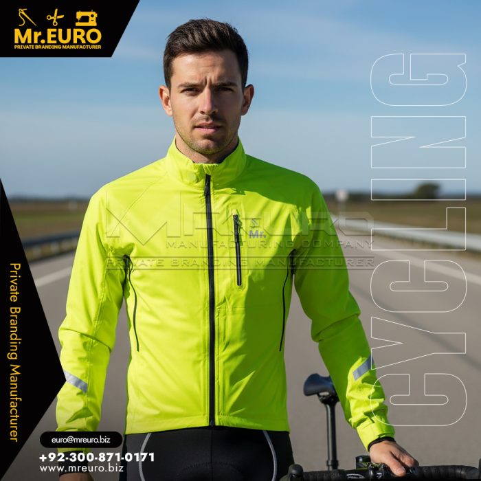 Hi Vis Green Cycling Jacket Built for Safe Riding