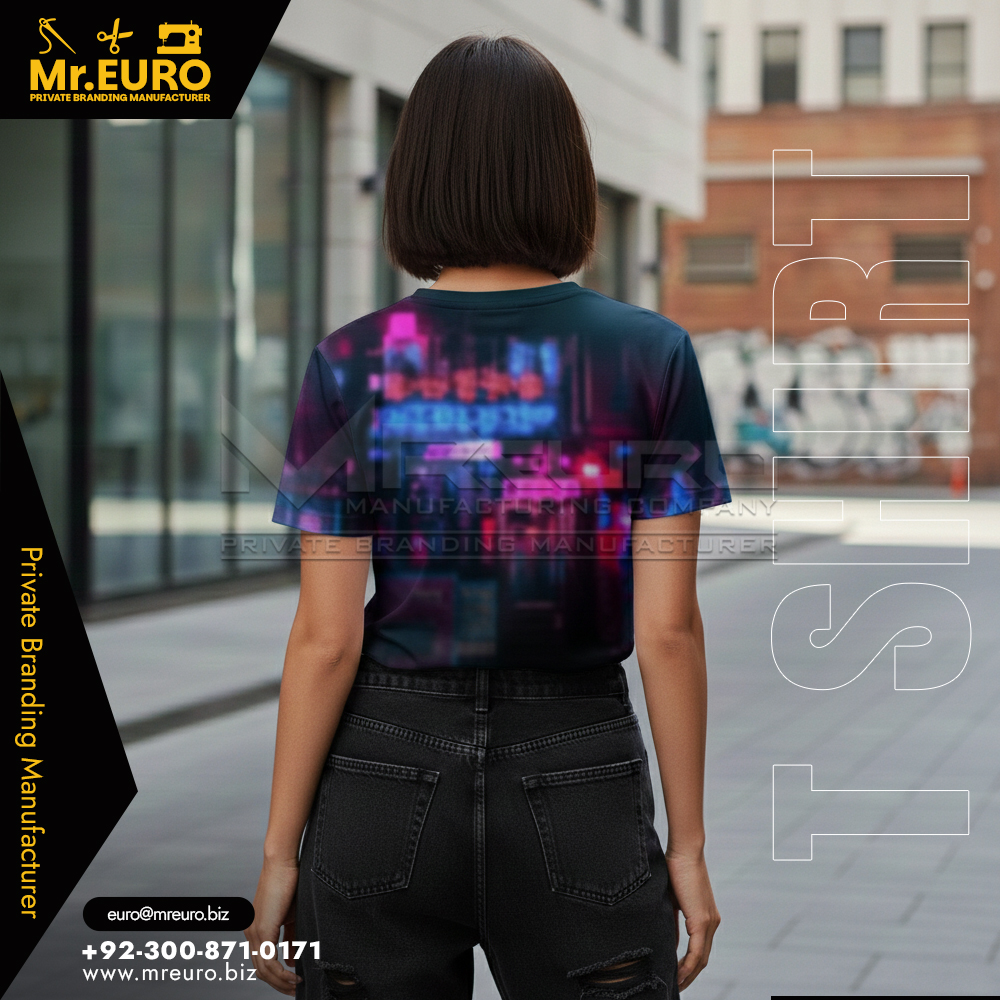 Women Stylish Abstract Print Crew Neck T-Shirt - Image 2