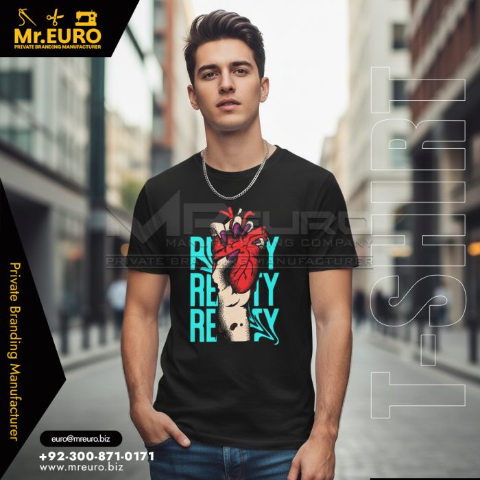 Daily Wear Black Printed Casual T-Shirt