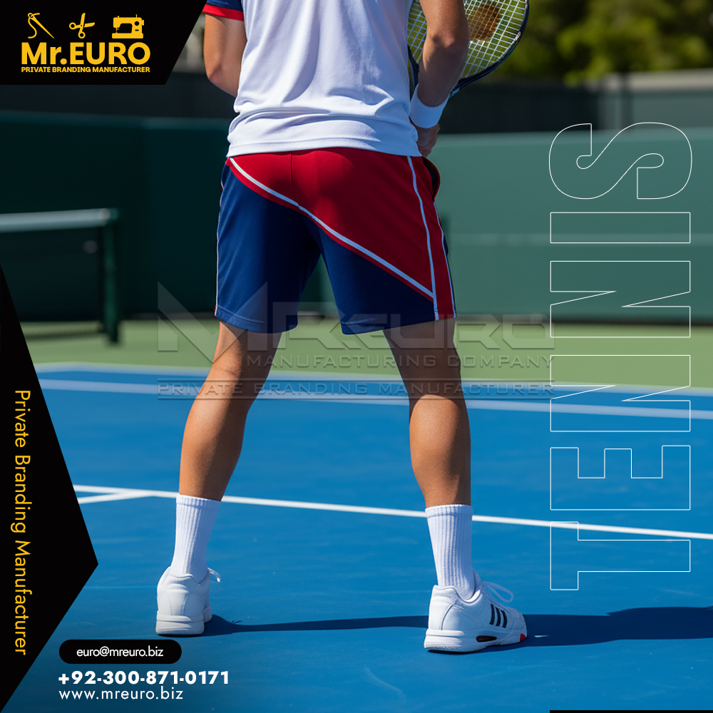 Custom Tennis Shorts Sublimated Athletic Design - Image 2