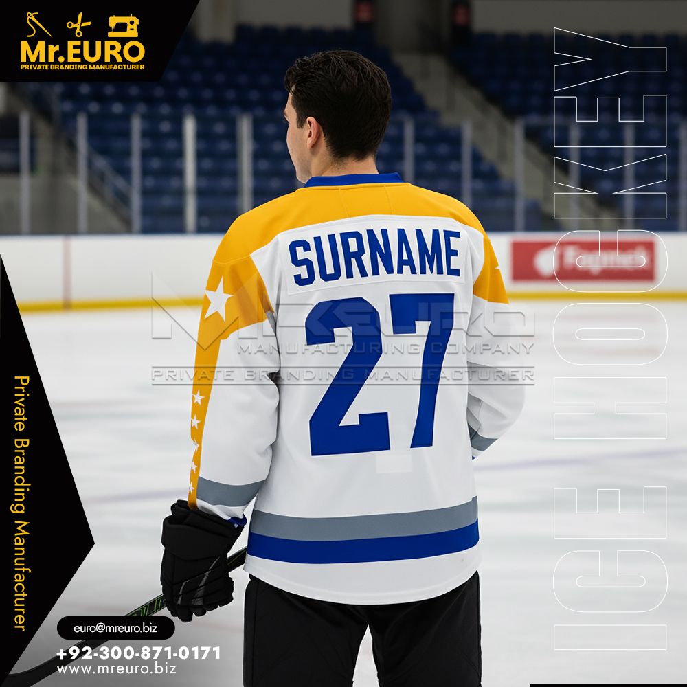 Lace-Up Pro Ice Hockey Jersey Classic Meets Modern - Image 2