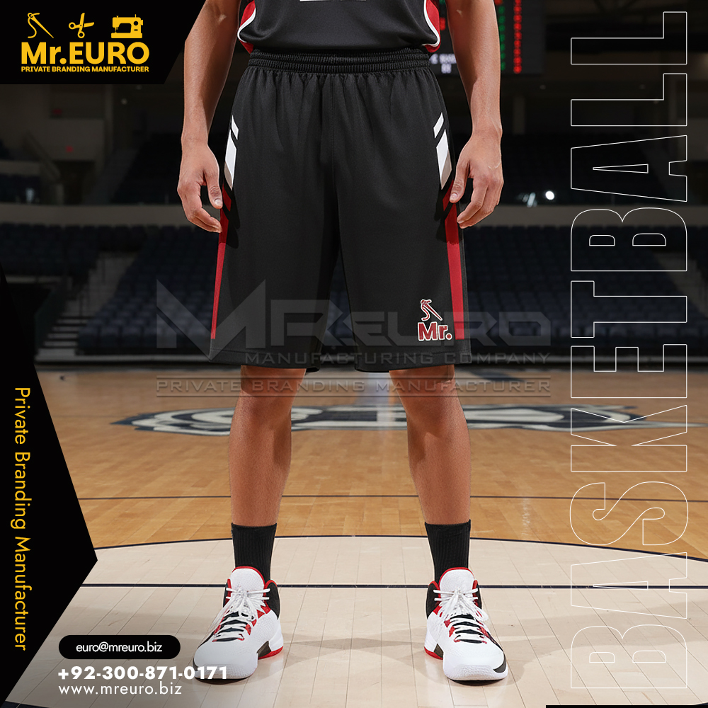 Custom Sports Basketball Shorts Breathable Fit