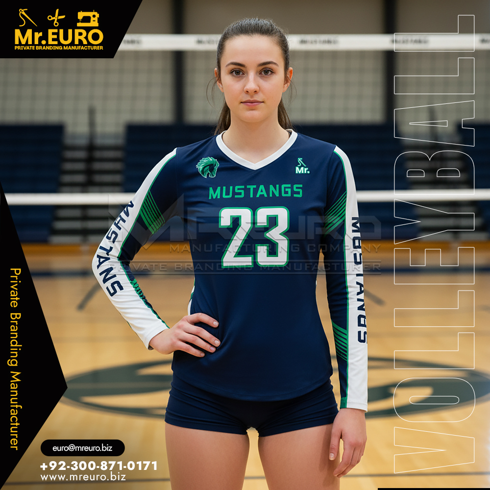 Full Sleeve Volleyball Jersey Pro Level Performance