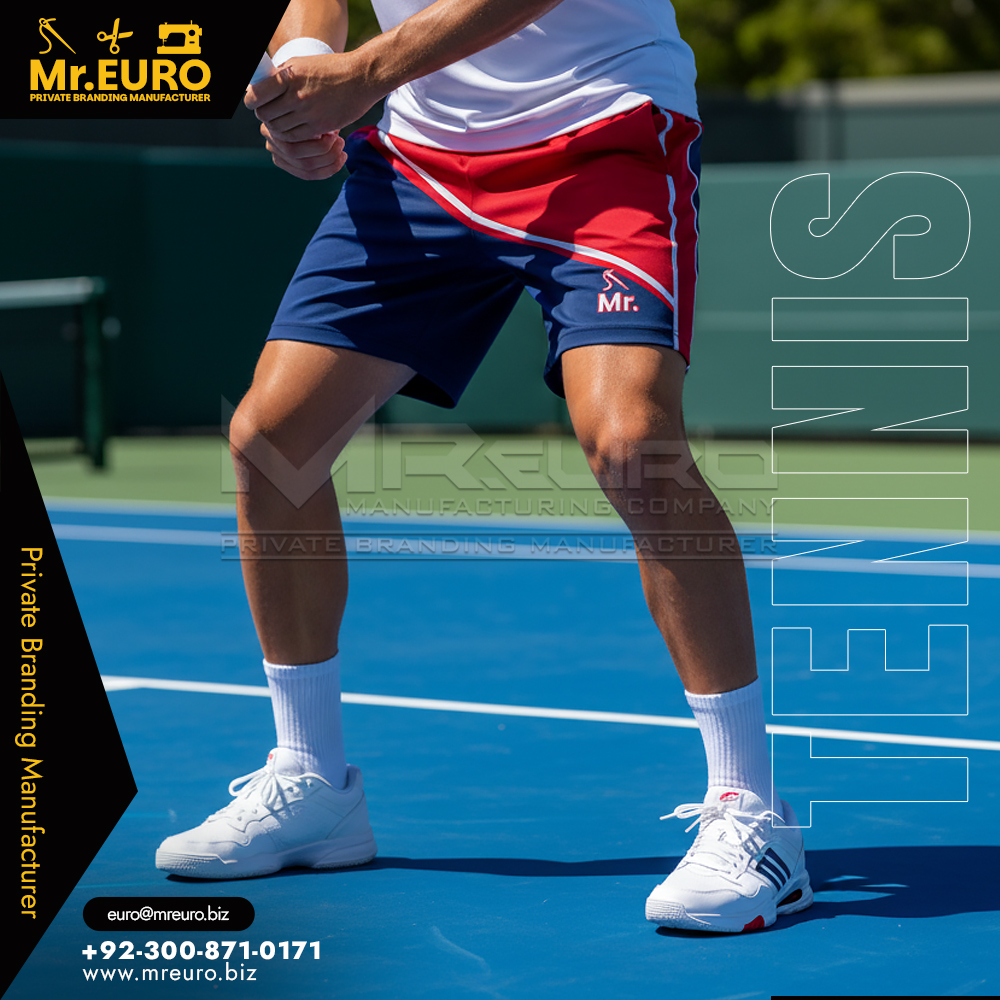 Custom Tennis Shorts Sublimated Athletic Design