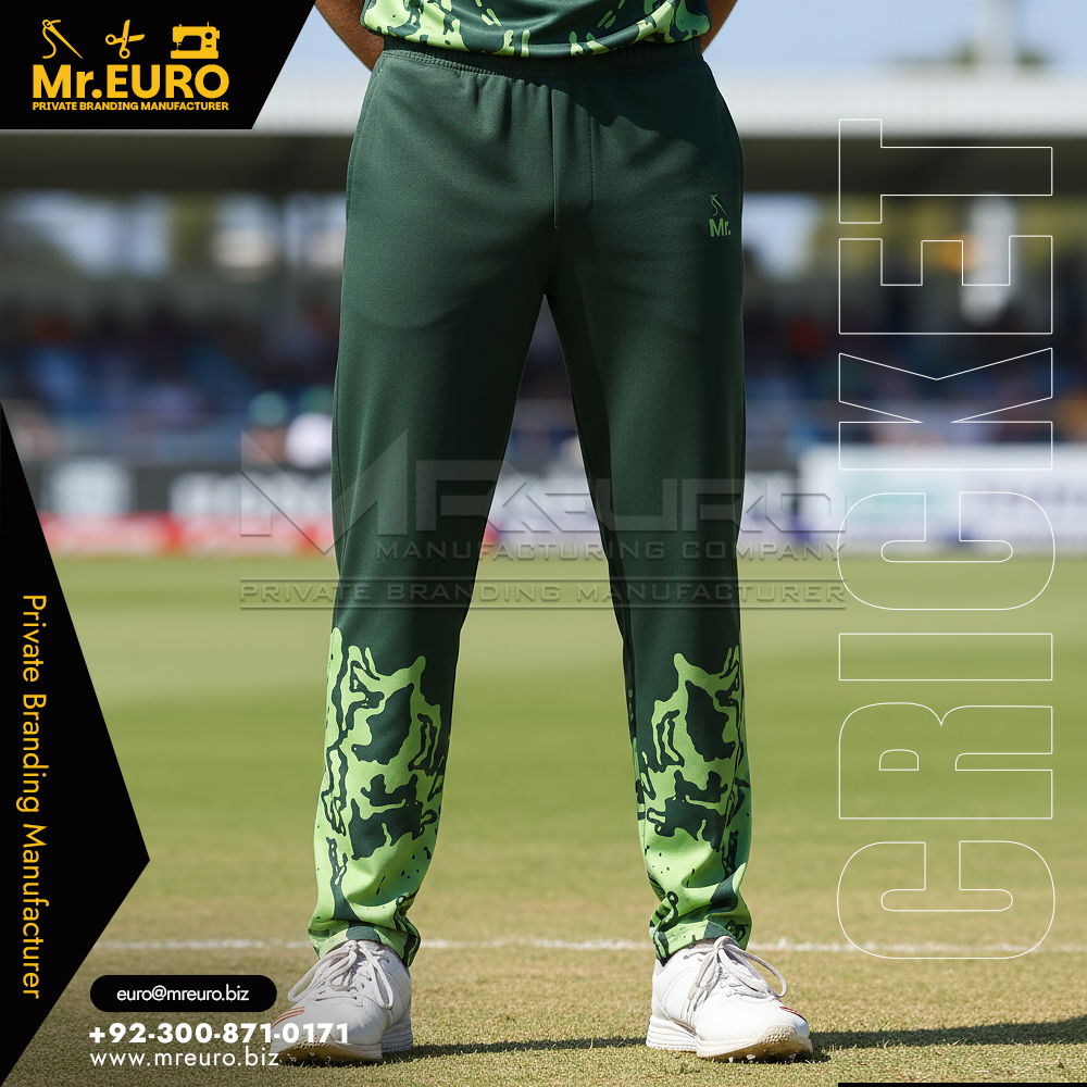 Two Tone Green Cricket Trouser for Match Day Kits