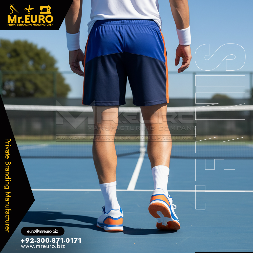 Stretch Fit Tennis Shorts Custom Sublimated Wear - Image 2