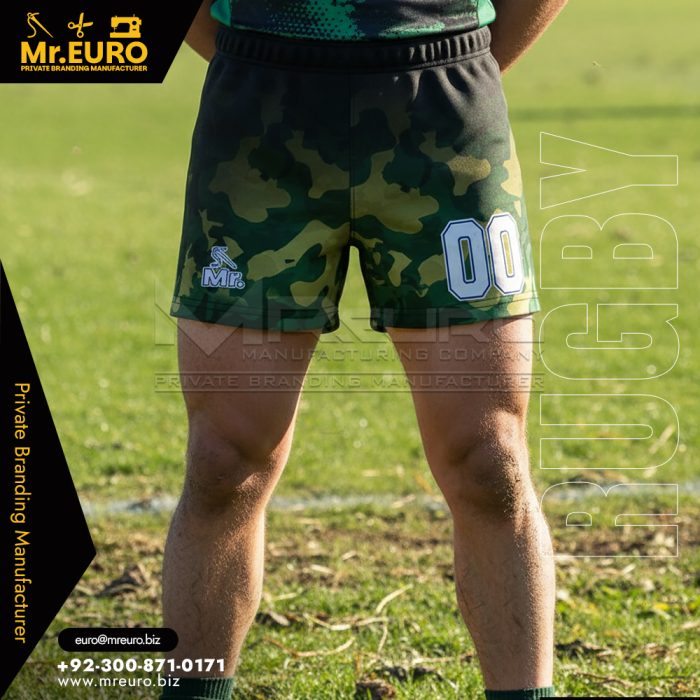 Camo Sublimated Rugby Shorts Fully Custom Fit