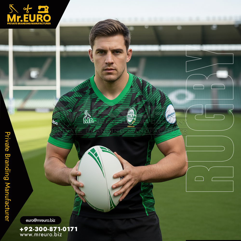 Sublimated Rugby Jersey Custom Look, Lasting Color