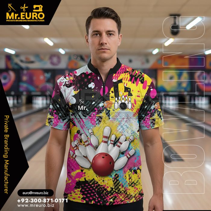 Premium Sublimated Bowling Quarter Zip Jersey