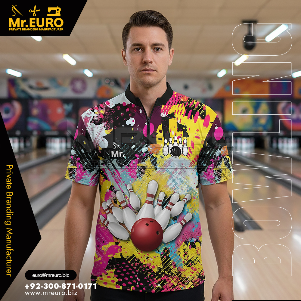 Premium Sublimated Bowling Quarter Zip Jersey
