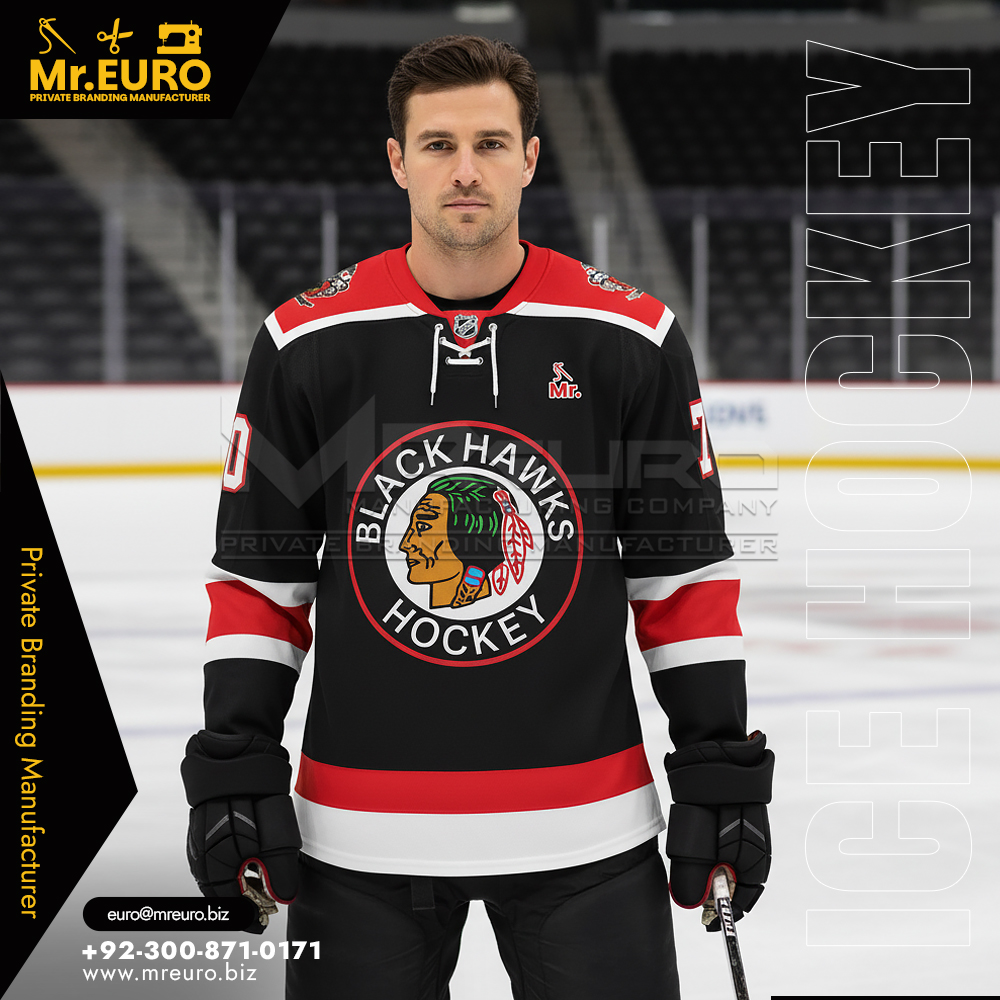 Custom Lace Up Hockey Jersey Heritage Team Style