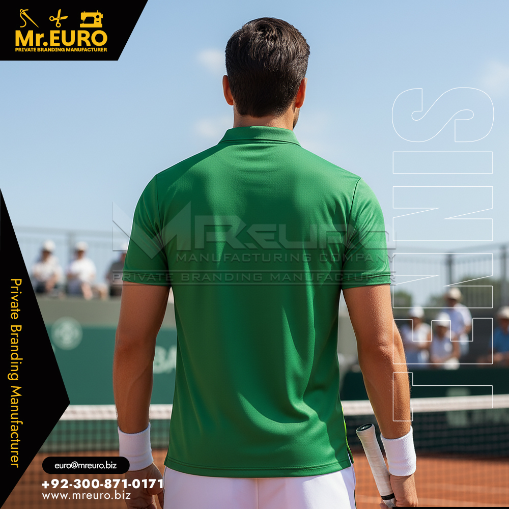 Slim Fit Tennis Polo T-Shirt Sharp Court Look - Image 2