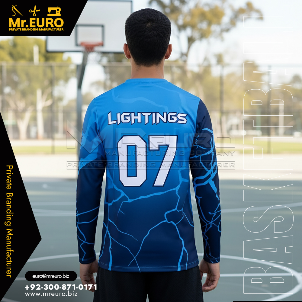 Full Sleeve Basketball Shooting Shirt Custom Wear - Image 2