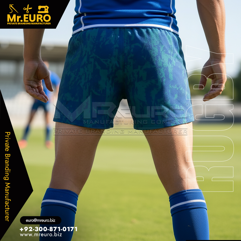 Flexible Lightweight Rugby Shorts Custom Design - Image 2