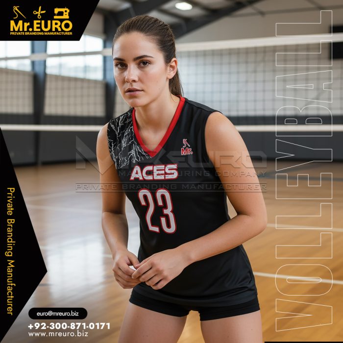 Sleeveless Team Volleyball Jersey Custom Design