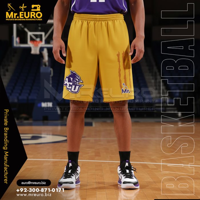 Pro Basketball Shorts Lightweight Athletic Build