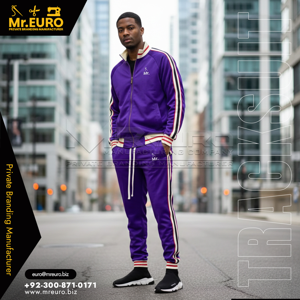 Purple Fitness Tracksuit, Jogger Pants & Zip Jacket